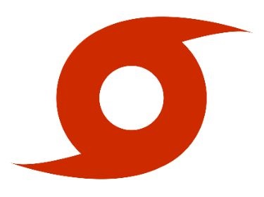  Red hurricane symbol